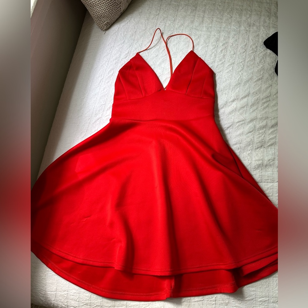 Romantic Red Mini Dress